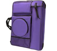 ZIHDKE Sacoche pour Portfolio d'art Sac de Portefeuille d'art, Sac à bandoulière étanche for Dessin, Croquis en Plein air, Grand Sac de Rangement for Dessin, étui de Portefeuille d'art(Purple)