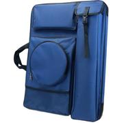 ZIHDKE Sacoche pour Portfolio d'art Sac de Portefeuille d'art, Sac à bandoulière étanche for Dessin, Croquis en Plein air, Grand Sac de Rangement for Dessin, étui de Portefeuille d'art(Dark Blue)