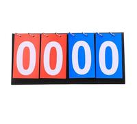 ZIHDKE Tableau d'affichage Pliable à 4 Chiffres for arbitres et entraîneurs, Tableau Sportif Multifonctionnel for Tennis de Table, Basket-Ball, Badminton pour CompéTitions
