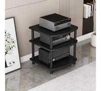 ZIHESY Support Multimédia Meuble HiFi Étagère Multimédia en Bois, Meuble Chaine HiFi avec Support Audio 2/3/4/5 Niveaux en Bois, pour DVD Console de Jeu Amplificateurs(66.5cm/26.2in)