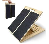 Zihvfzu Planche inclinée portable en bois pour étirement du mollet, étirement du mollet réglable et cale de squat pour l'exercice, la physiothérapie et la mobilité de la cheville, pour le soutien des