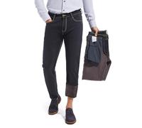 ziilay Jean thermique stretch fuselé slim fit super doux polaire pantalon thermique pantalon d'hiver doublé, Noir , 33W / 32L