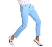 ziilay Pantalon chino pour homme 7/8, coupe ajustée, léger, court, extensible, tissu fin et léger, 7005 bleu clair, 31W x 28L