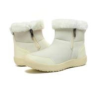 ziitop Bottes Hiver Pour Femme ImperméAbles et Chaudes Bottes Hiver DoubléEs en Peluche Tige Courte AntidéRapantes Bottes Plates Brige 40 EU