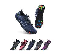 ziitop Chaussures de bain pour femme et homme,Séchage rapide,Chaussures aquatiques,Trous de drainage,Chaussures de natation,Unisexe,Pieds nus,Pour kayak, gym, trail, randonnée, Bleu 2000, 36 EU