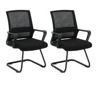 ZIK - Chaise Salle d'Attente Lot de 2, Fauteuil Salle d Attente pour Le Bureau Confortable et Respirant pour Accueillir Les iIvités et Les Clients, Chaise Rembourrée avec Accoudoirs