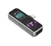 ZIKE Z791C Stockage Étendu USB-C Magnétique pour iPhone 16/15 - Transfert ProRes en Temps Réel, 10 Gbit/s, 2 To, Écran LCD, Ventilateur Silencieux