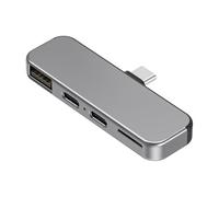 ZIKE Z806 Hub USB-C pour iPhone 16/15 Port TF (2 To), charge 27W PD3.0, connexion USB, usage avec coque. Compatible iPad/Mac/PC/Android.