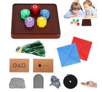Zikenis Gonggi Korean Game, Gonggi Jack Stone Pebbles Set, Jeu Traditionnel coréen, Jeu Folklorique coréen pour fête, Family Travel Games, Halloween, Saint Valentin