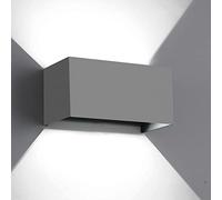 ZIKEY 24W Applique Murale Interieur/Exterieur, Étanche IP65 Lampe Murale avec Angle de Faisceau Réglable, Blanc Froid 6000K LED pour Salle de bain, Chambre à coucher, Couloir, Salon, Porche