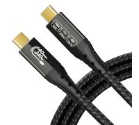 ZIKNYDO 8K/4K Câble Thunderbolt 4 3m, 40Gbps USB4 câble de données, PD3.1 240W, câble USB-C Thunderbolt pour Thunderbolt 5, Thunderbolt 3, Série iPhone 16, SSD, MacBook, eGPU, iPad, moniteurs, laptops