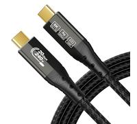 ZIKNYDO Câble USB C 3m, USBC 3.2 20Gbps transfert de données, recharge rapide 240W Type C vers Type C, 4K@144Hz/ 60Hz, 8K@30Hz vidéo Cable USB C moniteur pour iPhone 16, MacBook Pro, Dell XPS, VR