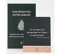 Zikr Cadeau islam femme, 30 cartes de conversation entre soeurs, histoire des reines de l'Islam avec cartes de motivation et d'encouragement, cadeau d'anniversaire, ramadan, aïd