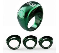 Zikr Smart Ring Ring Compteur d'annulaire réglable, compteur Tasbeeh, indicateur de direction de prière, réveil Azan 5x, support d'application pour musulmans à l'Aïd al-Fitr(vert)