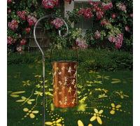 ZIKSUN Lanternes solaires d'extérieur à suspendre en forme de libellule - Design creux - Étanche IP65 - Lanterne solaire marche/arrêt automatique - Cadeau parfait pour jardin, table extérieure,