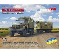 Zil-131 Camion With Remorque Armed Forces Of Ukraine 1:72 Plastic Model Kit Icm