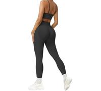 Zilams Legging de Sport de Compression Femme Taille Haute Scrunch Butt Leggings Push Up Fitness Pantalon de Sport Yoga Opaque sans Couture Slim Fit