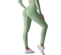 Zilams Legging de Sport Femme Push Up Compression Taille Haute Scrunch Butt Lift Fitness Pantalon Collants Yoga Opaque sans Couture Slim Fit