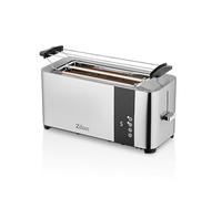 Zilan,Grille-Pain à écran LCD - Puissance de 1400 W - 2 fentes extra larges - Contrôle de la température et de la minuterie réglables sur 7 niveaux - Minuterie - Ecran LCD