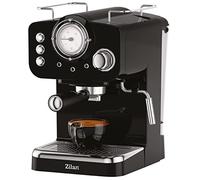 Zilan Machine à expresso avec mousseur à lait | Machine à filtre | Machine à cappuccino | Machine à café avec porte-filtre | Réservoir d'eau de 1,25 l | 15 bar | Design rétro