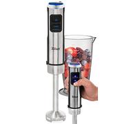 Zilan, Mixeur à Main en Métal, Puissance de 1200 Watts, Design Moderne avec Éclairage LED, Corps en Acier Inoxydable, Fonction Turbo, Faible Bruit, Réglage de Vitesse Douce, Corps en Acier Inoxydable.