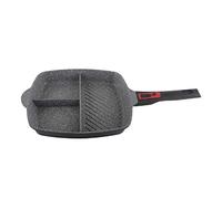 Zilan, Poêle à frire 3 en 1, Poêle Carrée pour petit-déjeuner, Poêle à frire multifonctionnelle antiadhésive