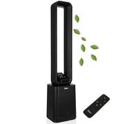 Zilan Venom Ventilateur colonne silencieux sans pales avec télécommande, 12 niveaux, 3 modes, moteur BLDC, oscillation à 45°, minuterie 15 h, écran LED, économie d'énergie (Venom Black)