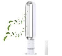 Zilan Ventilateur tour silencieux avec télécommande - Moteur BLDC économe en énergie avec refroidissement - Ventilateur colonne 10 niveaux et 10 modes - 900 m³/h - Oscillation - Minuterie - Écran