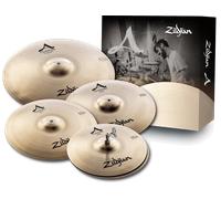 Zildjian A Custom Jeu de 4 Plats HH14 : Hi-Hats 14", Crash 16", Crash 18", Ride Medium 20"