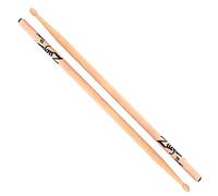 Zildjian Baguettes de tambour 5A Hickory Anti Vibe Pointe en bois Ovale Finition naturelle