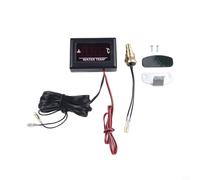 Zilimontt 12 V/24 V Indicateur de température de l'eau de voiture Affichage LED Voltmètre Thermomètre DC 9 V - 36 V