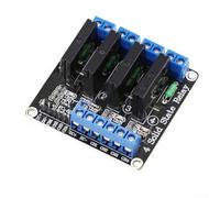 Zilimontt 12 V Solid State pour module de relais avec protection fusible, carte de haut niveau 1/2/4/8 canaux, déclencheur 3,3-5 VDC, indicateurs LED, sécurité de connexion inversée, pour PLC(C)