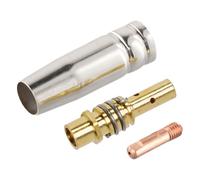 Zilimontt 15AK MIG Kit d'accessoires pour torche de soudage avec buse, pointe et porte-embout pour soudeurs MIG compatibles - Lot de 3 pièces (0,2 mm)