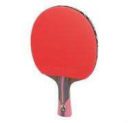 Zilimontt 6 Star Control Raquette de tennis de table avec 7 plis en bois et manche long, noir et rouge pour raquette de ping-pong avec design offensif, poignée antidérapante absorbant la transpiration