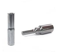 Zilimontt 635 mm à 4 mm plus 4 mm pour adaptateur hexagonal 635 mm pour perceuse hexagonale, tournevis magnétique, douilles en alliage d'acier, manchon de conversion pour outils de réparation