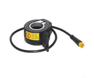 Zilimontt Accélérateur d'accélérateur électrique pour vélo M8 130X Contrôleur de vitesse pour guidon de 22 mm, étanche ABS + PC E-For Bike Scooter Pièce de rechange avec écran, noir