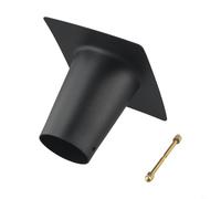 Zilimontt Adaptateur de gouttière en métal pour une installation facile avec diverses chaînes de pluie, finition noire ou laiton pour système de drainage extérieur de la maison, du jardin (alliage