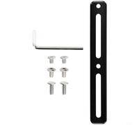 Zilimontt Adaptateur de montage pour porte-bidon en aluminium - Convertisseur de position de trou réglable pour la compatibilité du cadre de vélo, design plat à profil bas, comprend 6 (noir)