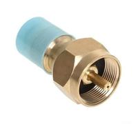 Zilimontt Adaptateur de recharge de gaz propane le plus sûr pour bouteille jetable lb avec construction en laiton et fonction de sécurité d'arrêt automatique pour le camping