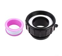 Zilimontt Adaptateur de réservoir IBC pour valve Schutz, convertisseur de filetage de 62 mm à 54 mm ou 60 mm à 58 mm, connecteur en plastique PP robuste, raccord bidirectionnel pour vrac intermédiaire