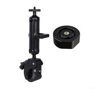 Zilimontt Adaptateur de serrage d'angle pour mini échelle de camping-car en alliage d'aluminium et support de montage de galerie de toit avec collier de serrage rond réglable pour un signal stable