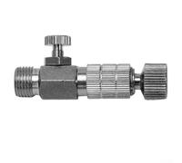 Zilimontt Adaptateur de tuyau d'aérographe à déconnexion rapide, connecteur de tuyau d'aérographe en alliage avec mécanisme de libération rapide pour outils de peinture par pulvérisation et atelier