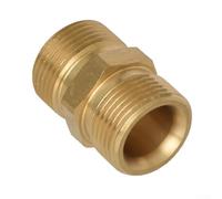 Zilimontt Adaptateur d'extension de tuyau de nettoyeur haute pression en laiton, M22 14 mm vers 15 mm, filetage mâle vers raccord femelle pour nettoyeur haute pression et tuyau (A)