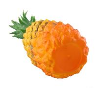 Zilimontt Ananas Artificiel Figurine Décoration pour Cuisine & Chambre à Coucher Fruits Tropicaux Ornement en PVC Réaliste 25 x 11 cm Faux Fruits Décor pour la Maison