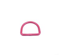 Zilimontt Anneau de maintien de ceinture en D avec boucle de butée, fil en aluminium 6061 de 6 mm, largeur intérieure 51 mm x hauteur 43 mm, matériel multifonction pour ceintures (rose)
