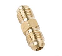 Zilimontt Applications - Raccord de tuyau de gaz en laiton de 6,35 mm - Filetage gauche - Double mamelon - Joint conique Gar - Avec propane et compatible - 3 pièces pour la maison avec Plus