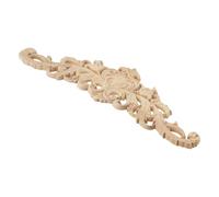 Zilimontt Applique décorative en bois sculpté faite à la main pour mur, porte, meubles, décoration architecturale classique, élément de décoration d'intérieur, 60 x 17 cm (30 x 8 x 0,8 cm)