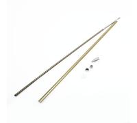 Zilimontt Arbre d'entraînement flexible pour bateau RC - Câble CW de 4 mm de long - Longueur : 350 mm - Avec écrou d'hélice, tube en cuivre - Tête de balle en acier inoxydable - Pour navires