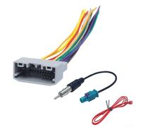 Zilimontt Audio de voiture pour DVD modifié faisceau de fils d'alimentation pour modèles Wrangler, et guide | Câble arrière en plastique et métal durable avec haute universalité