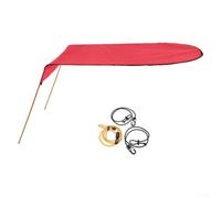 Zilimontt Auvent - Pare-soleil 125 x 110 cm en tissu Oxford indéchirable imperméable avec tiges en aluminium pour kayaks solitaires et canoës, auvent de bateau léger et pliable pour UV (9)